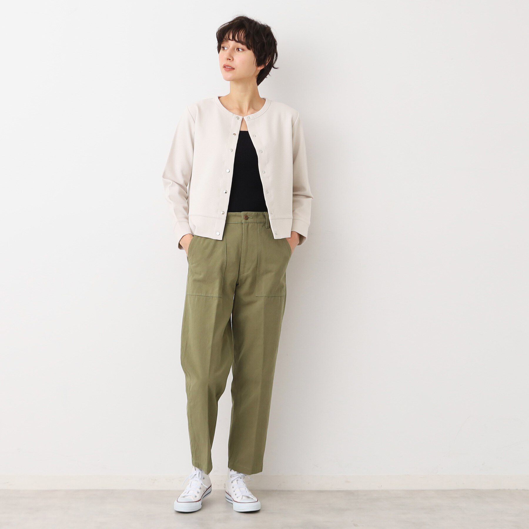 Dessin「【洗える】メタルボタンクルーネックカーディガン（S～L）」|カーディガン|