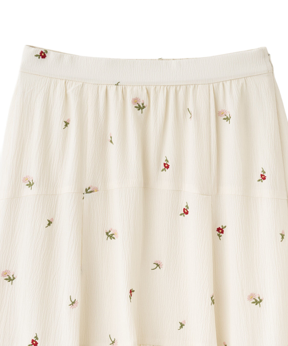 COCO DEAL「フラワー/スター刺繍ティアードスカート」|スカート|