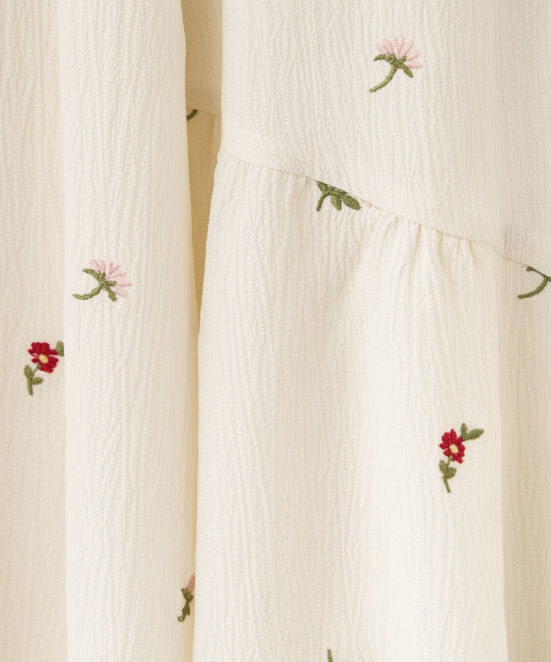 COCO DEAL「フラワー/スター刺繍ティアードスカート」|スカート|