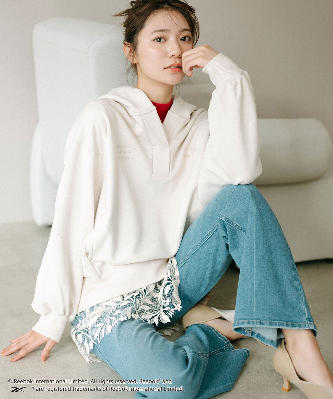 COCO DEAL「《COCO DEAL/Reebok》スキッパースウェットパーカー」|パーカー|