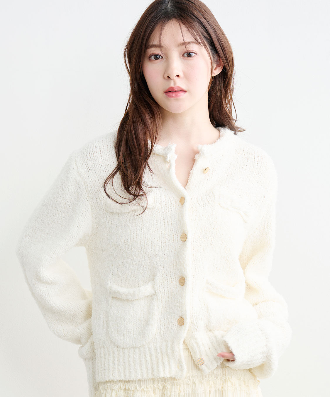 COCO DEAL「ポケットディティールコンパクトニットカーディガン」|ニット・セーター|