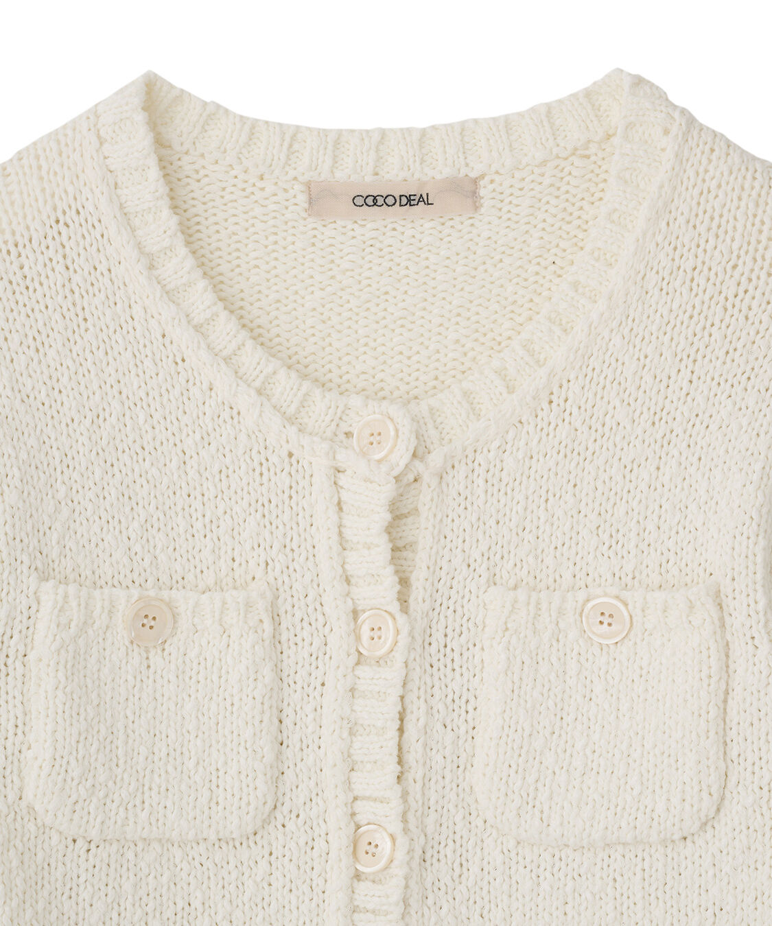 COCO DEAL「ポケットディティールコンパクトニットカーディガン」|ニット・セーター|
