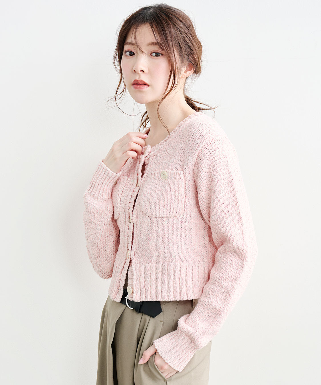 COCO DEAL「ポケットディティールコンパクトニットカーディガン」|ニット・セーター|