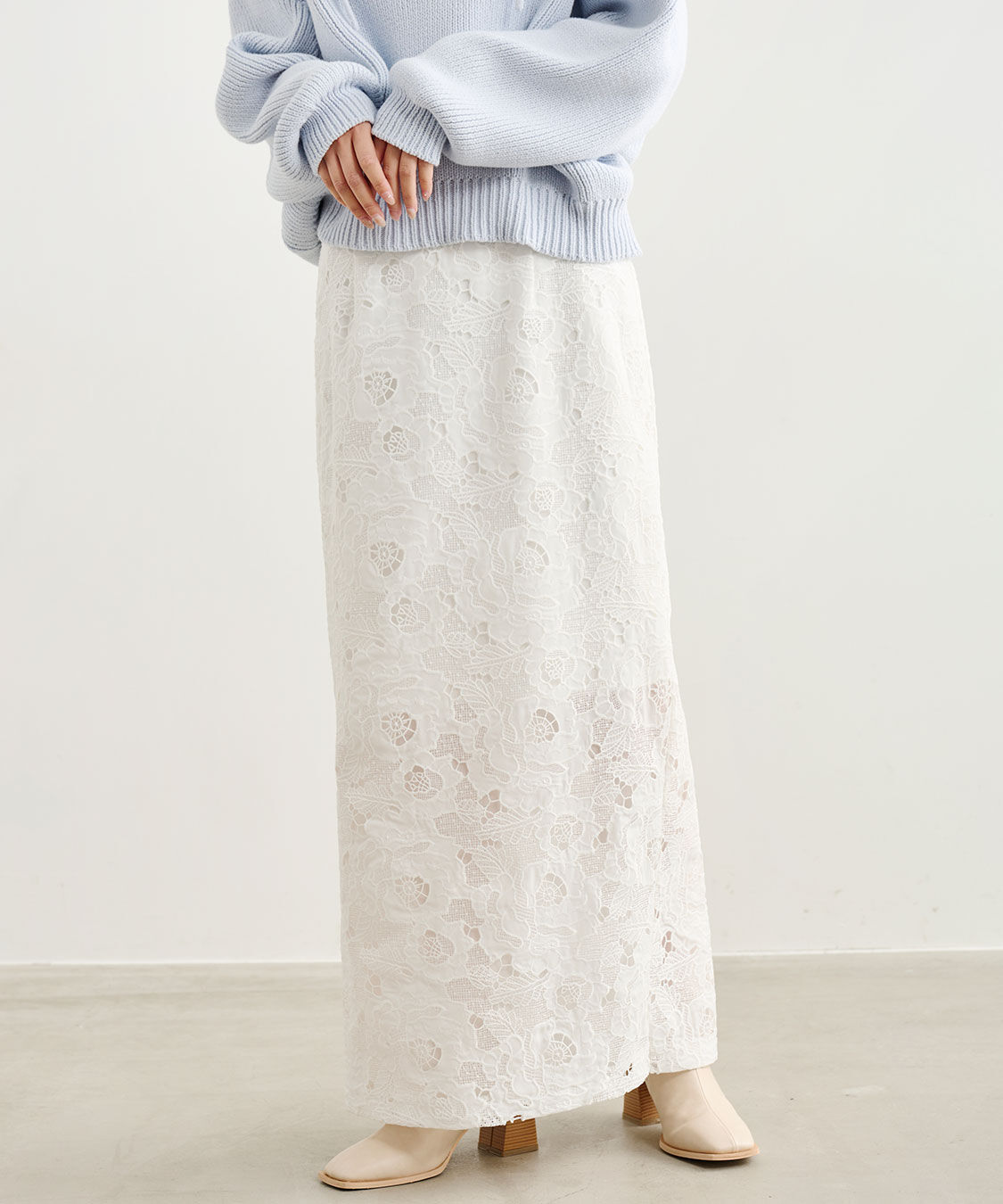 COCO DEAL「レースロングタイトスカート」|スカート|