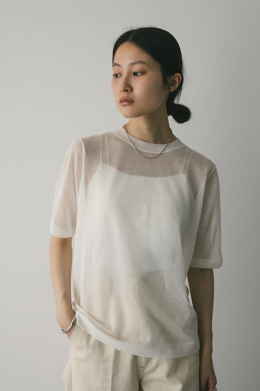 STYLEMIXER「ウォッシャブルリネンニットT」|ニット・セーター|