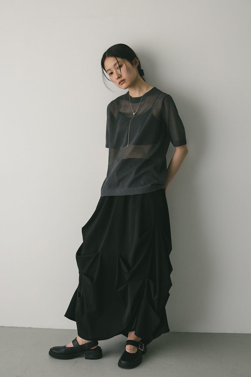 STYLEMIXER「ウォッシャブルリネンニットT」|ニット・セーター|