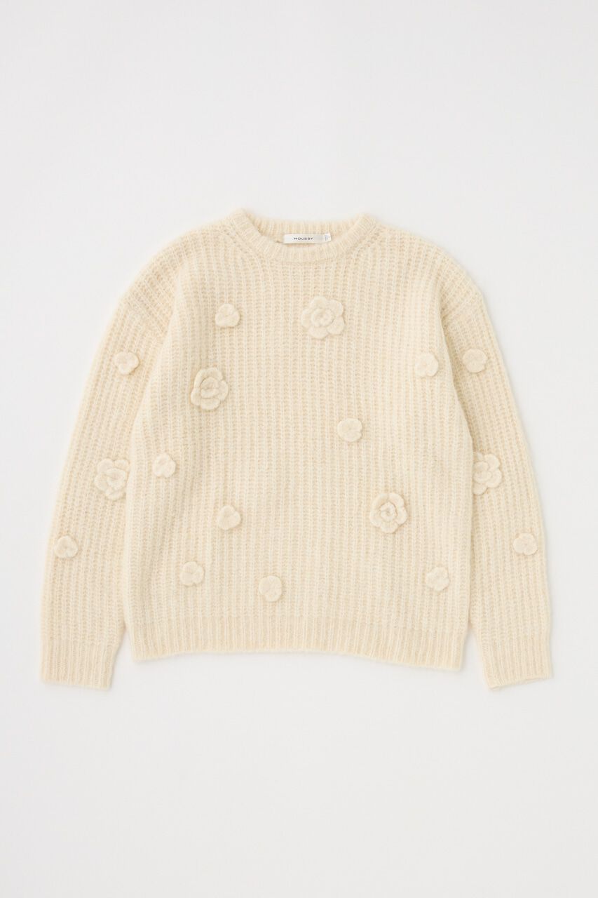 MOUSSY「FLORAL MOTIF OVER セーター」|ニット・セーター|