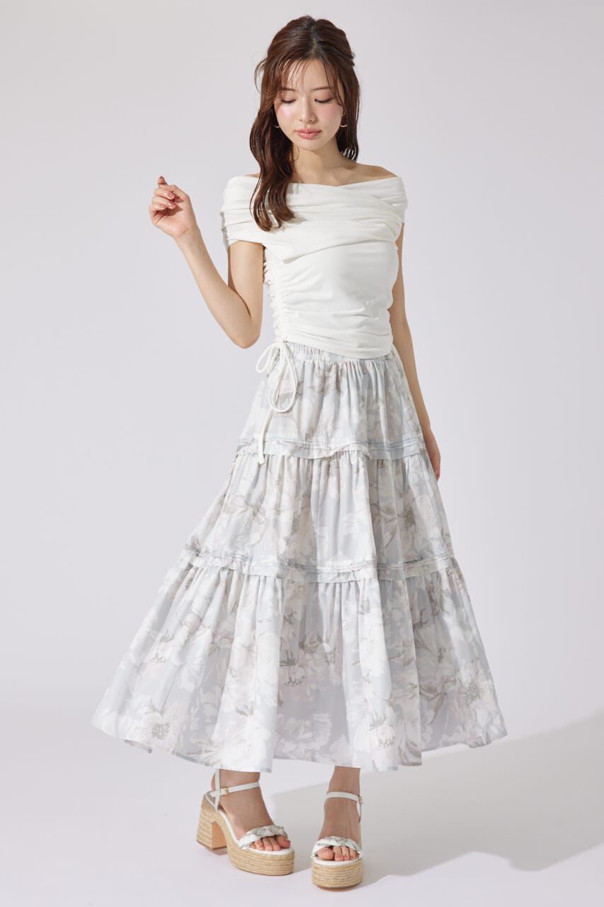 rienda「カシュクールサイドドロストトップス」|Tシャツ・カットソー|