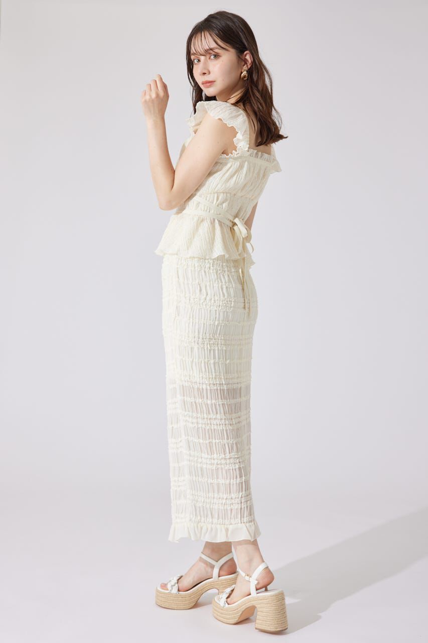 rienda「フリルギャザートップス」|シャツ・ブラウス|