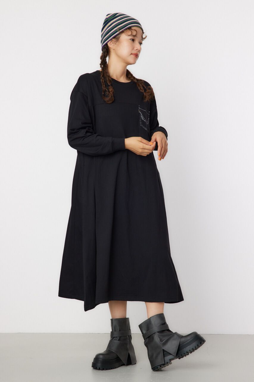 RODEO CROWNS「デニムアップリケロゴワンピース」|ワンピース|