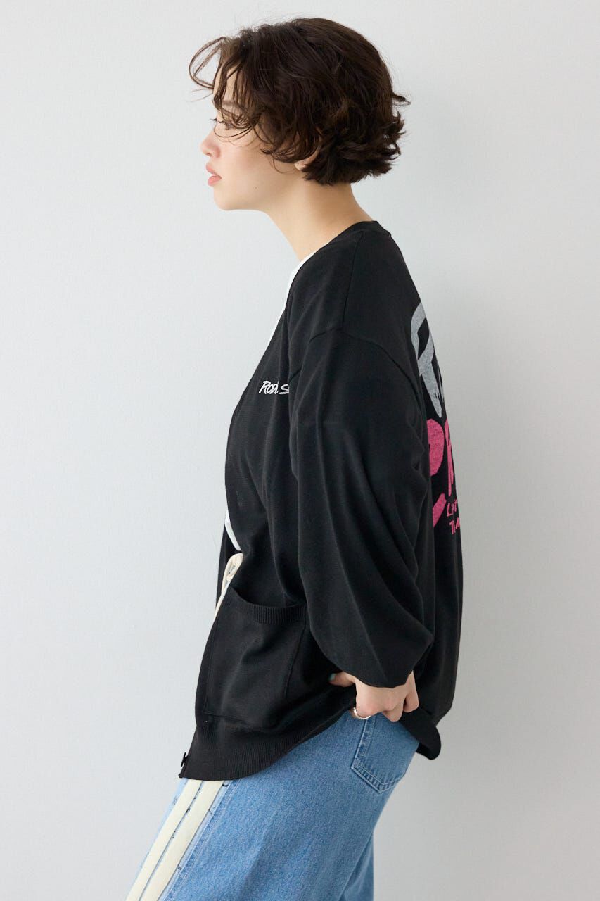 RODEO CROWNS「ネオンカラーロゴニットカーディガン」|カーディガン|