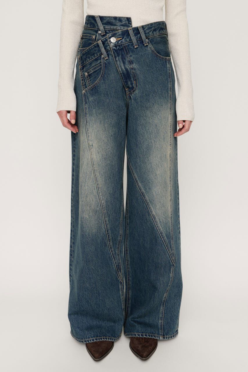 SLY「J／W SWITCHING STRAIGHT パンツ」|デニム|