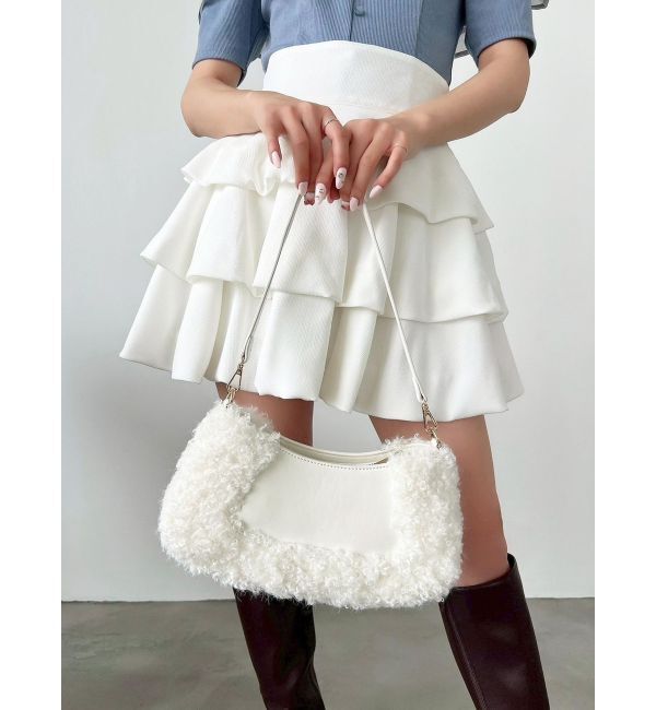 RESEXXY「カールフェイクファーコンビハンドバッグ」|その他|