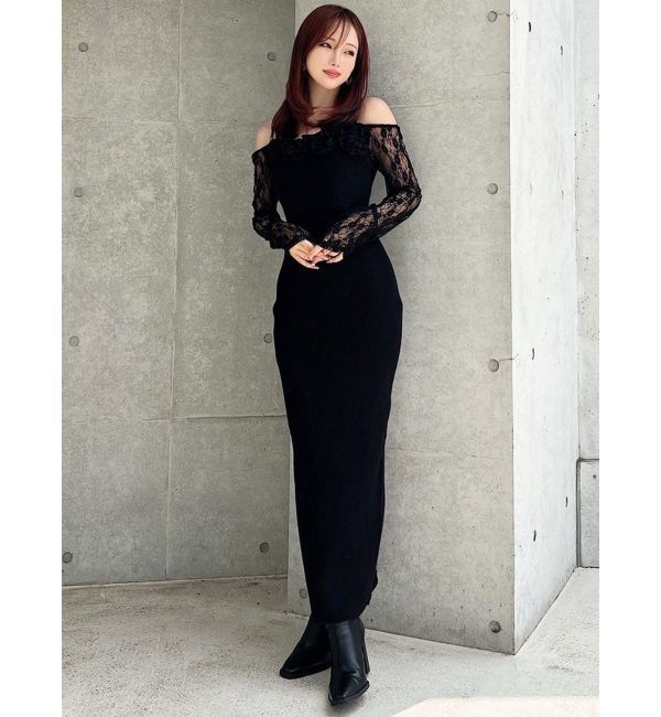 RESEXXY「レースモチーフドッキンクニットワンピース」|ワンピース|