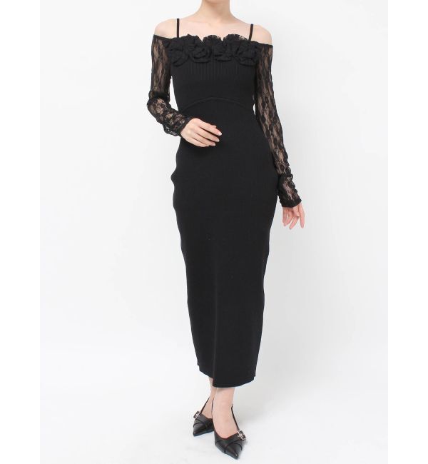 RESEXXY「レースモチーフドッキンクニットワンピース」|ワンピース|