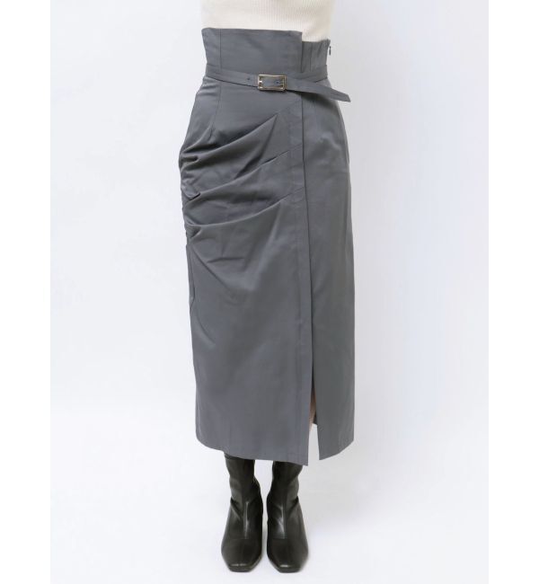 MERCURYDUO「ハイウエストアシメタックタイトスカート」|スカート|