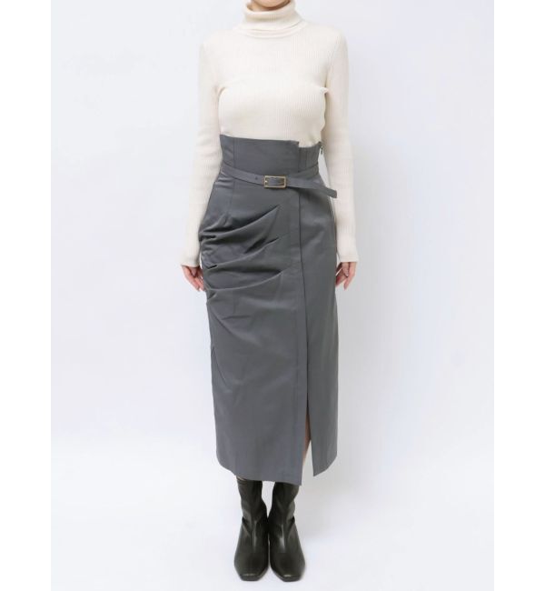 MERCURYDUO「ハイウエストアシメタックタイトスカート」|スカート|