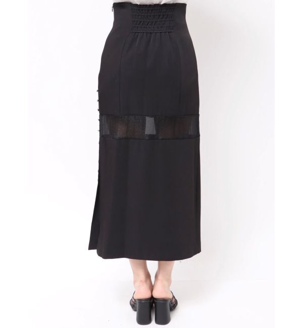 MERCURYDUO「パネルシアー切替ナロースカート」|スカート|