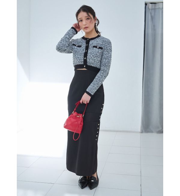 MERCURYDUO「パネルシアー切替ナロースカート」|スカート|