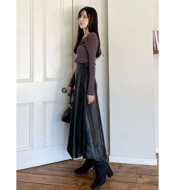 MERCURYDUO「ハンカチヘムフレアスカート」|スカート|