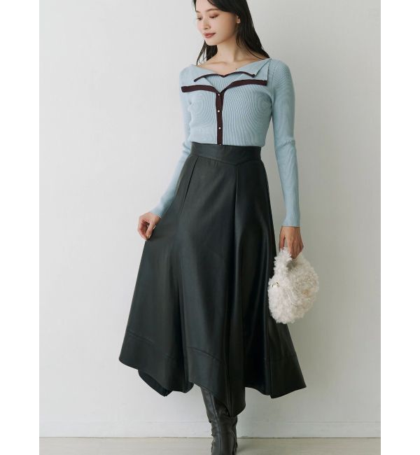 MERCURYDUO「ハンカチヘムフレアスカート」|スカート|