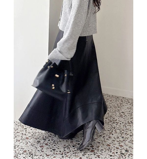 MERCURYDUO「ハンカチヘムフレアスカート」|スカート|