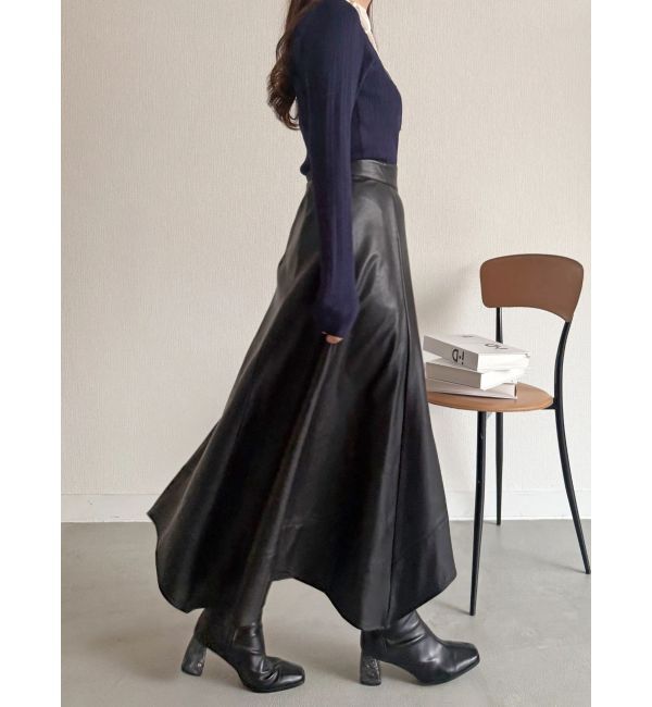 MERCURYDUO「ハンカチヘムフレアスカート」|スカート|