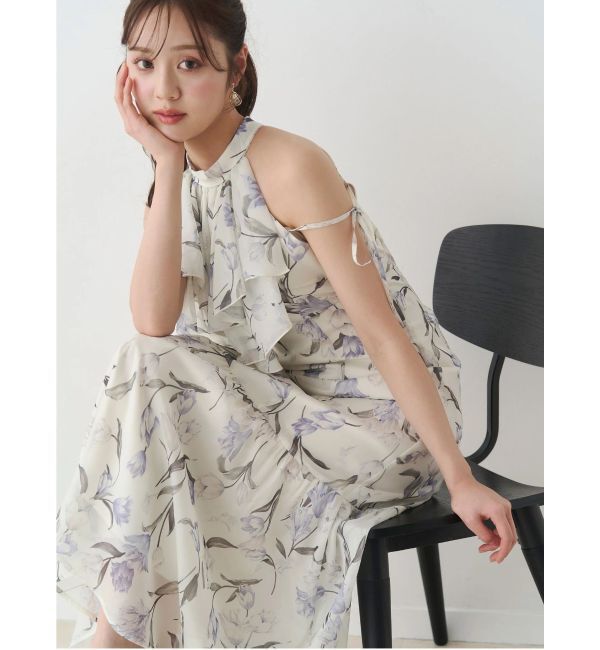 MERCURYDUO「花柄アメスリラッフルワンピース」|ワンピース|