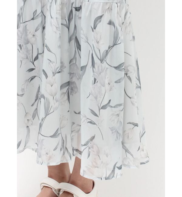 MERCURYDUO「花柄アメスリラッフルワンピース」|ワンピース|