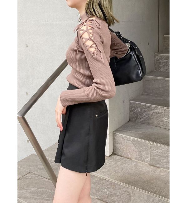 MURUA「サイドファスナーミニスカート【セットアップ着用可】」|スカート|