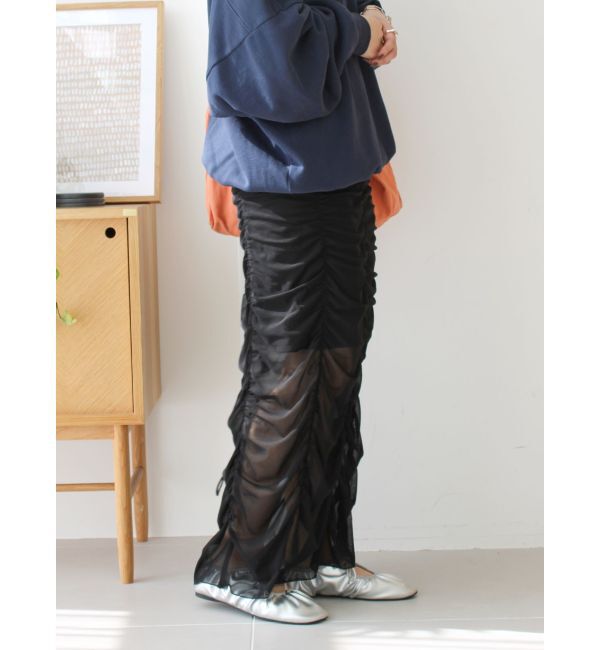 Ungrid「【WEB限定】シャーリングデザインスカート」|スカート|