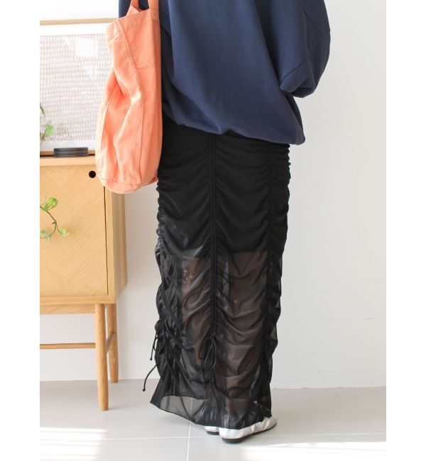 Ungrid「【WEB限定】シャーリングデザインスカート」|スカート|