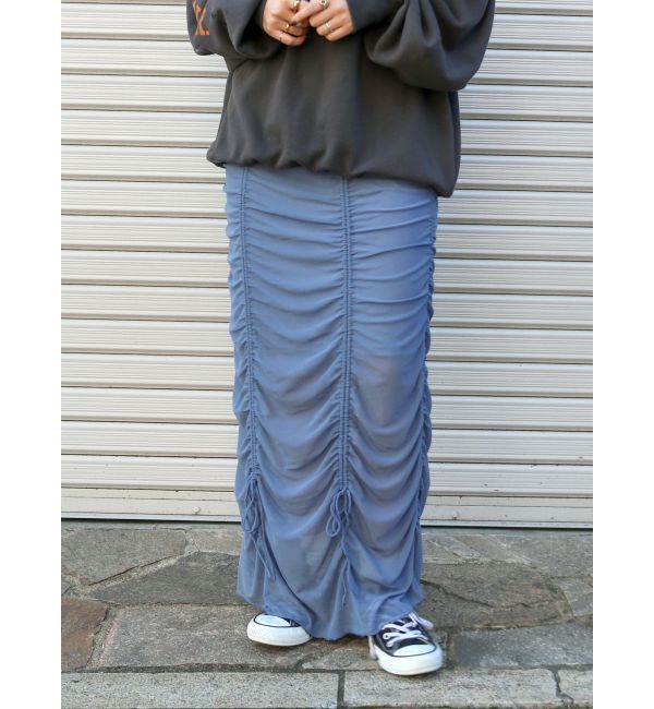 Ungrid「【WEB限定】シャーリングデザインスカート」|スカート|