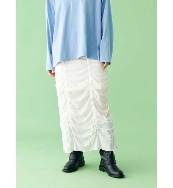 Ungrid「【WEB限定】シャーリングデザインスカート」|スカート|