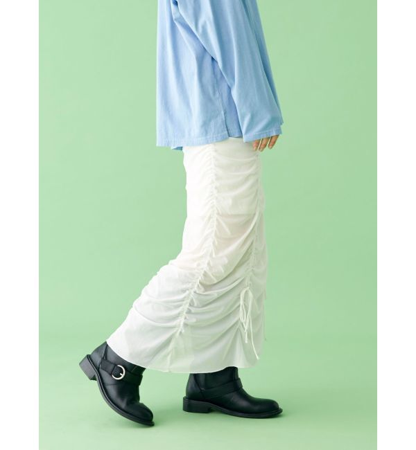 Ungrid「【WEB限定】シャーリングデザインスカート」|スカート|