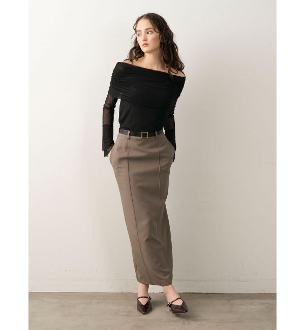 LAGUNAMOON「ピンタックIラインスカート」|スカート|