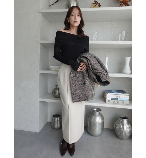 LAGUNAMOON「ピンタックIラインスカート」|スカート|