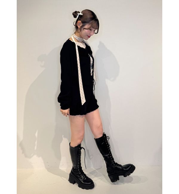 jouetie「ローズモチーフコンパクトニット【セットアップ対応】」|ニット・セーター|