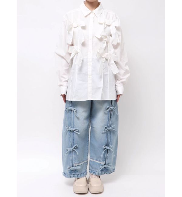 merry jenny「bon bon ribbon shirt」|シャツ・ブラウス|
