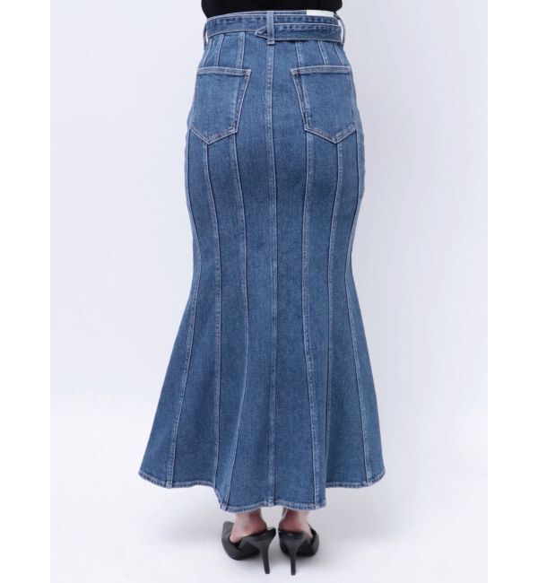 GYDA「ハイウエストバックルベルトデザインマーメイドスカート」|スカート|