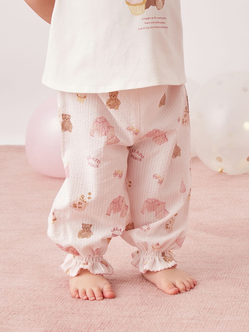 GELATO PIQUE KIDS & BABY「【BABY】パジャマパーティー柄シャーリングロングパンツ」|その他ベビーウェア|