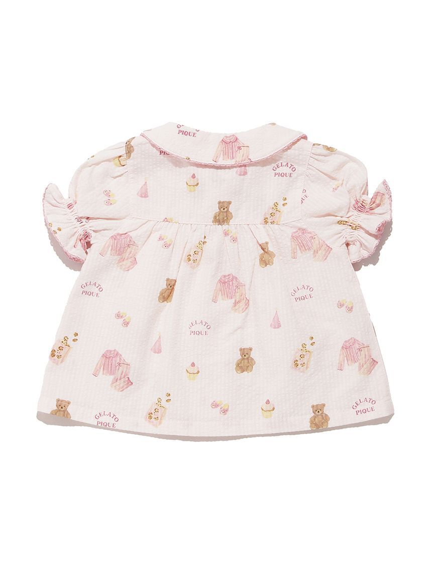 GELATO PIQUE KIDS & BABY「【BABY】パジャマパーティー柄シャーリングシャツ」|その他ベビーウェア|