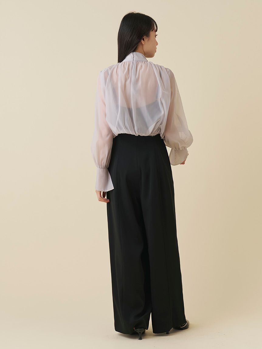 SNIDEL「シアーボレロオールインワンドレス」|オールインワン|