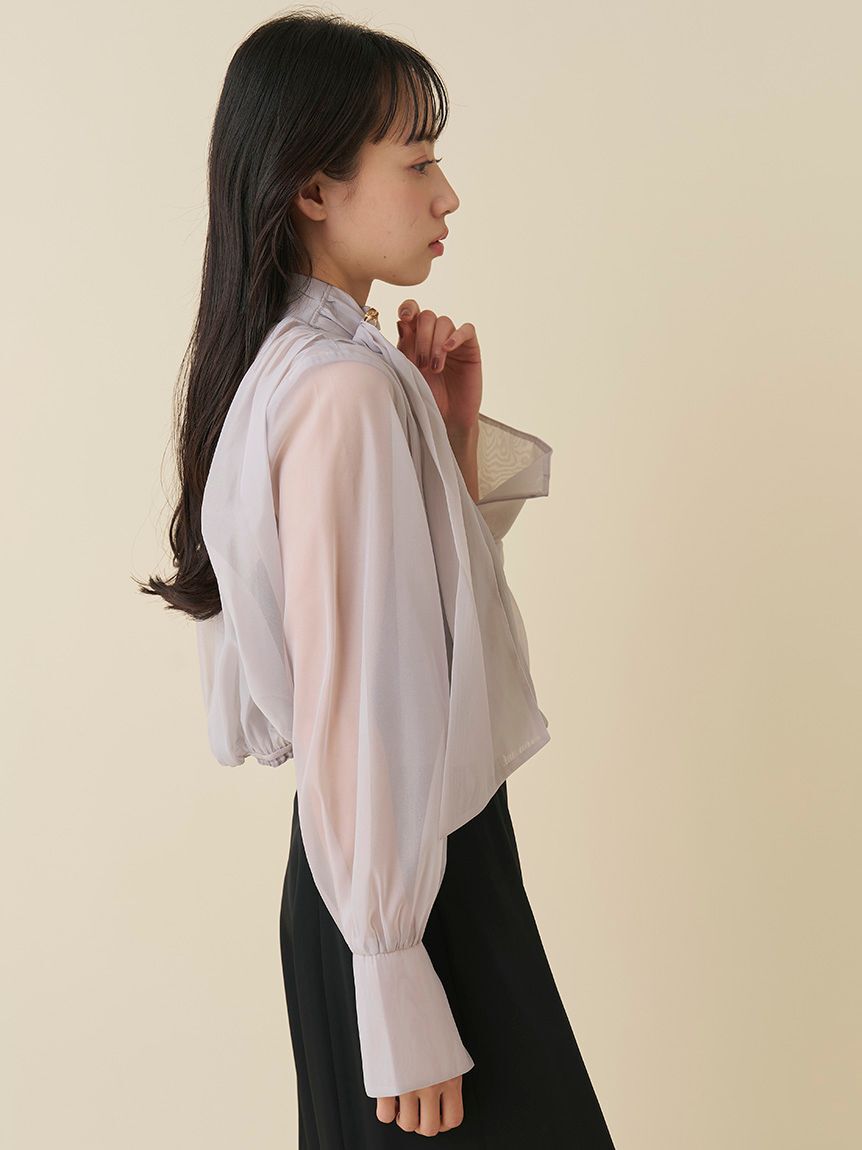 SNIDEL「シアーボレロオールインワンドレス」|オールインワン|