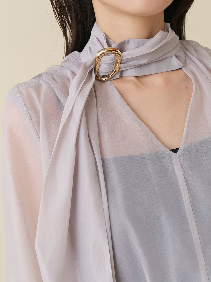 SNIDEL「シアーボレロオールインワンドレス」|オールインワン|