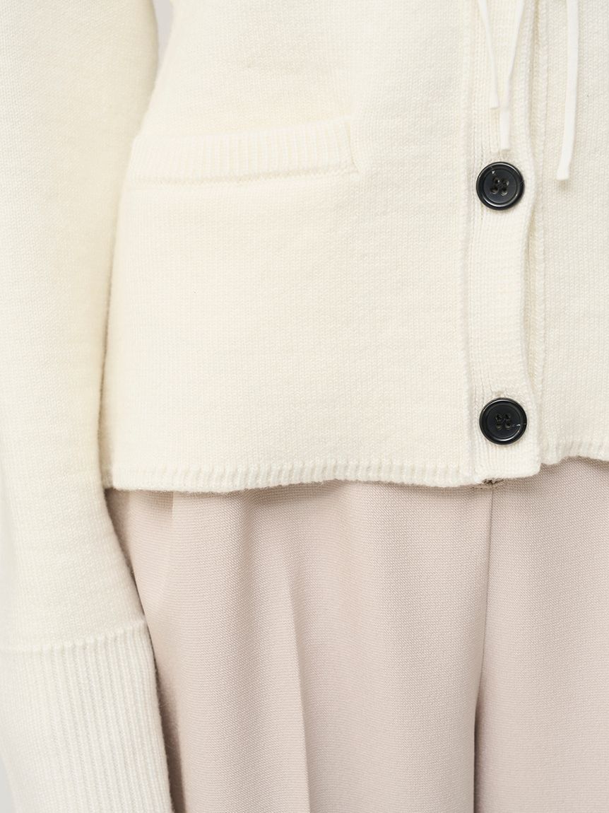 SNIDEL「バテンレースカラーニットカーディガン」|カーディガン|