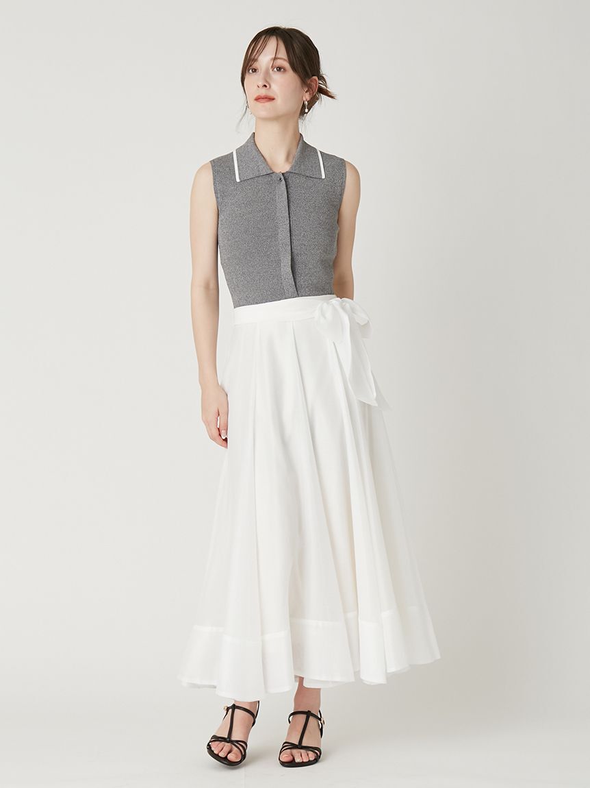 FRAY I.D「【00サイズあり】ポロニットドッキングワンピース」|ワンピース|