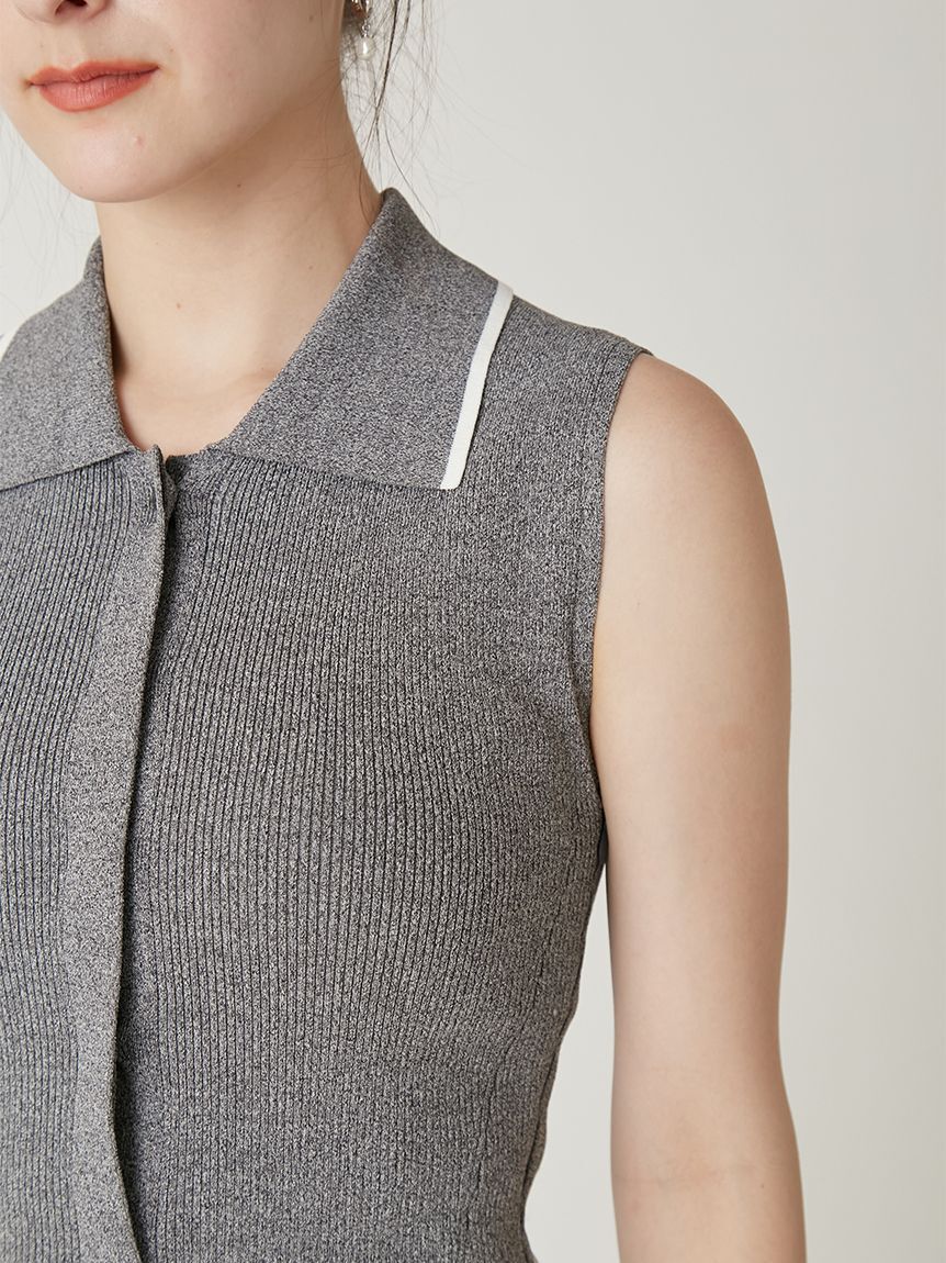 FRAY I.D「【00サイズあり】ポロニットドッキングワンピース」|ワンピース|