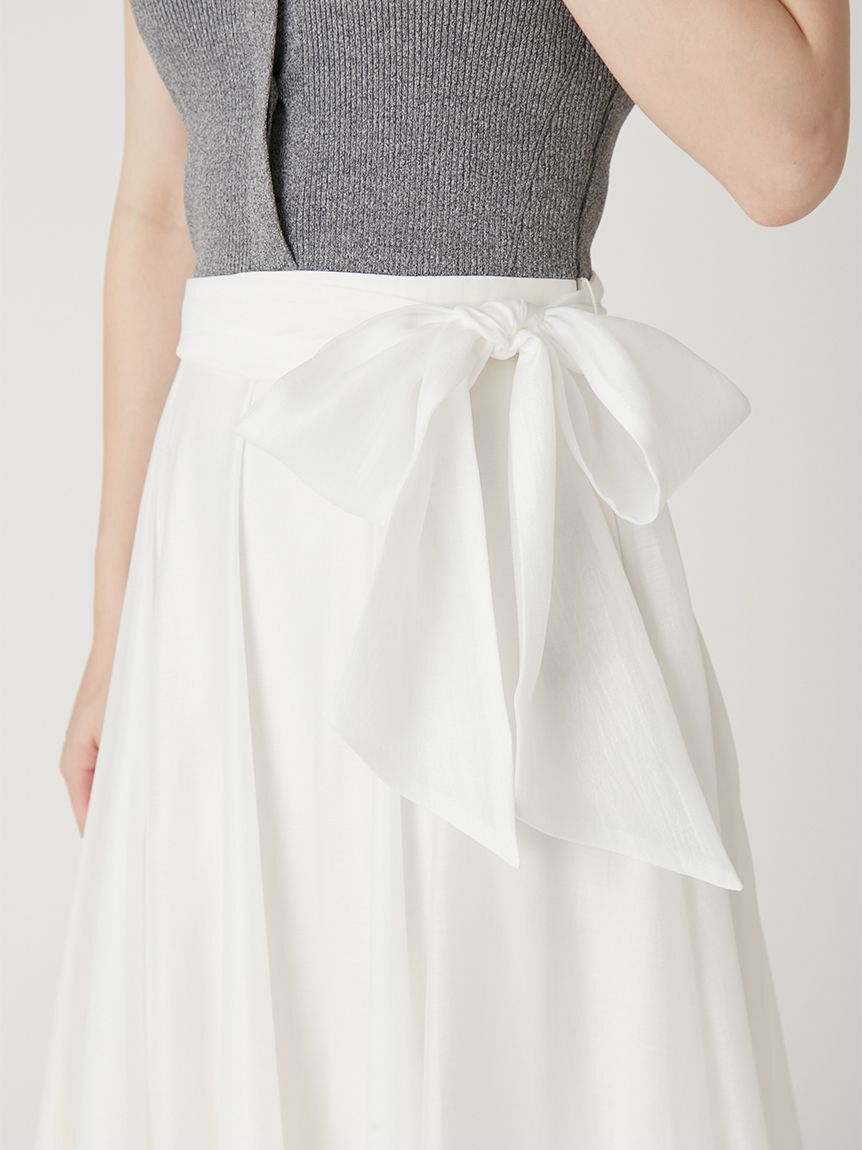 FRAY I.D「【00サイズあり】ポロニットドッキングワンピース」|ワンピース|