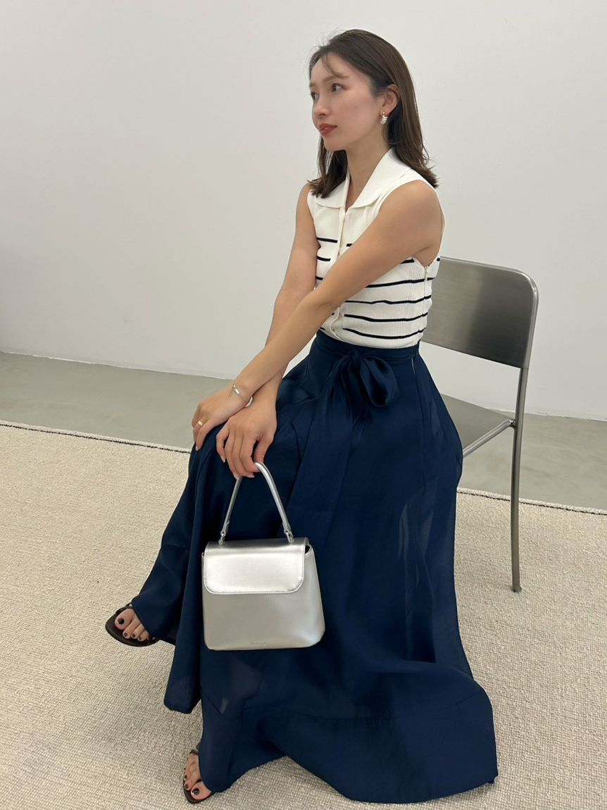 FRAY I.D「【00サイズあり】ポロニットドッキングワンピース」|ワンピース|